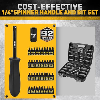 ELEAD 96-Piece 3/8" Drive Impact Socket Set, SAE(5/16 to 3/4-Inch) & Metric(8-22mm), Standard & Deep Sockets, Ratchet Handle, Bit Set, Universal Joint, Extension Bar, Adapters, Spark Plug Sockets - color: 96pcs 3/8'' Drive Impact Socket Set Black