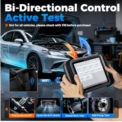 XTOOL D8W Wireless Bidirectional Scan Tool, OBD2 Scanner with Topology