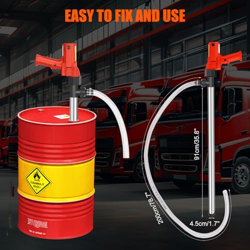 110V Electric Fuel Transfer Pump-High Power 2480W Multi-Functional Liquid Transfer Pump Includes 91CM stainless steel tube + 2M steel wire hose for Diesel,Lubricants,Water,Slightly viscous liquid - style: 110V 2480W