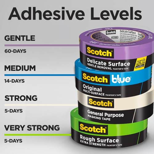 Scotch General Purpose Masking Tape, 1 Inch Wide, 1 Roll, 2050 - size: 0.94 inches x 60 yards, 1 Roll