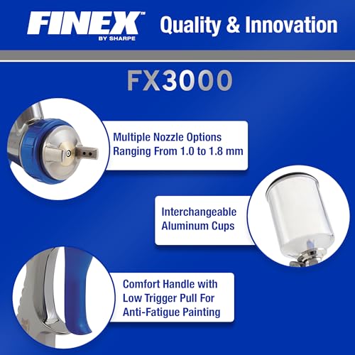 Graco-Sharpe 288879 HVLP FX3000 Paint Spray Gun, 1.3 mm - style: 1.3 mm