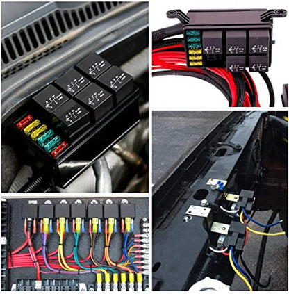 Gebildet 2pcs JD2912 Car Relay Harness 24V 40A 4 Pin SPST 12AWG Harness Sockets with Built-in Diode for Automotive Truck Van Motorcycle Boat - style: 24V-4pin