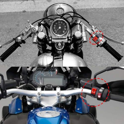 Motorcycle Handlebar Fog Light Spotlight Switch, Universal 7/8 inch Driving Foglight ON/ON/Off 3 Wires Handlebar Mount Switch