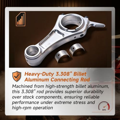 212 Hemi .265 Camshaft and 3.308" Connecting Rod Flywheel with 70mm Piston