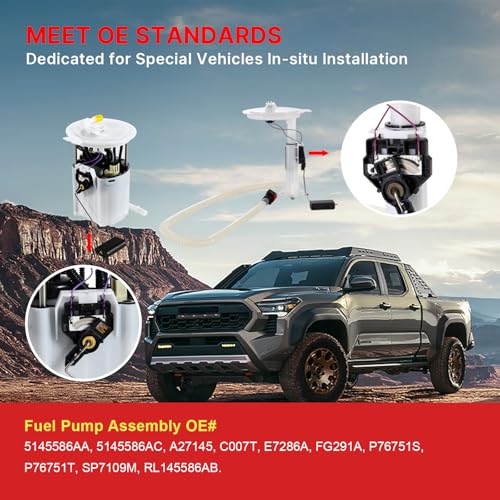 Electric Fuel Pump Module Assembly Compatible with Dodge, Jeep