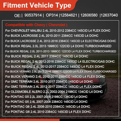 Oil Pump Timing Cover Gasket Kit for 2000‑2017 Equinox Malibu GMC Terrain - size: YB-002