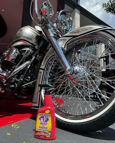 Wizards Motorcycle Quick Detail Kit – 5-Piece Wash & Shine Bundle - color: Motorcycle Quick Kit (5 pc)