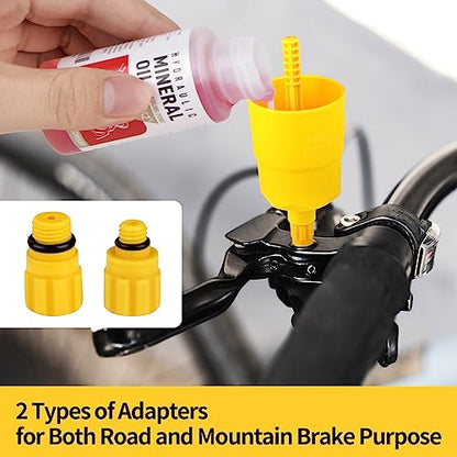 Brake Bleed Kit for Shimano Hydraulic Brakes, Brake Fluid Change Hydraulic Kits, Including High Performance Brake Fluid Mineral Oil 120ml