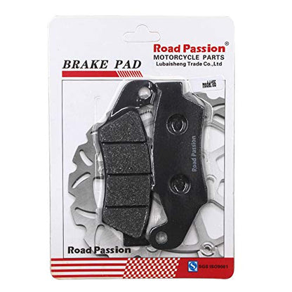 Road Passion Carbon Fiber Front & Rear Brake Pads for HONDA CR125R CR250R 2002-2007 / CRF250R CRF250X 2004-2009 / CRF 450R CRF 450X 2002-2009