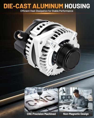 Alternator 11775 130A Fit for Honda Odyssey 2014-2017 3.5L V6 - size: 11775N