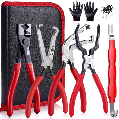 5 PCS Electrical Disconnect Pliers - Electrical Disconnect Pliers Set Locking Tab Disconnect for Car Sensors, Wiring Harnesses - size: 5