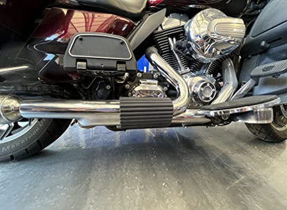 Leg Heat Shield High Temperature Touchable Exhaust Cover Insulation Protector Universal Fit Muffler Guard Silicone for Harley Suzuki Kawasaki Yamaha Honda MHP156