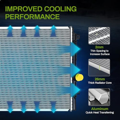AUTOSAVER88 Radiator Compatible with 2014-2022 Volkswagen Passat - style: 14-18 Volkswagen VW Jetta