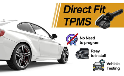 BDFHYK TPMS Sensor 315Mhz Compatible with F150 Mustang Ranger Fiesta Ecosport Edge Explorer Transit, Lincoln Navigator MKX Replaces# 68157568AA, 68157568AB, 68239720AA, 68239720AB, 68239720AC - style: FR3Z1A189A