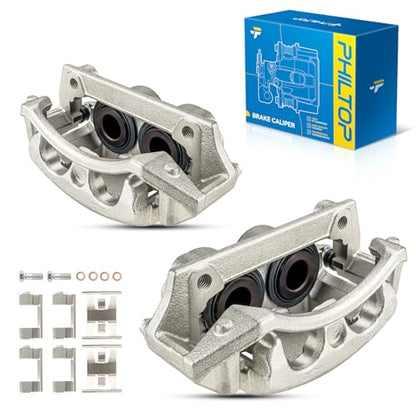 PHILTOP Front Brake Caliper w/o Pads Compatible with 1999-2003 F150 - size: 18-B4750, 18-B4751