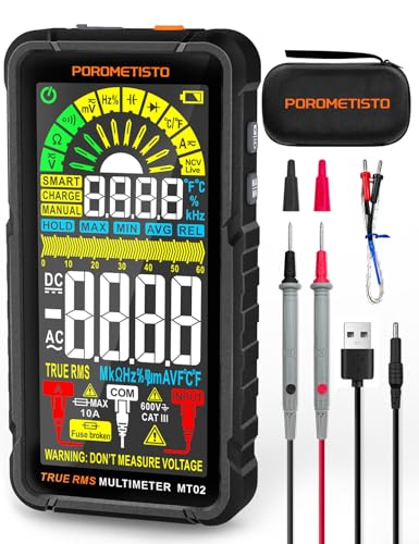 Smart Digital Multimeter Auto-Ranging POROMETISTO,Trues 6000 Counts