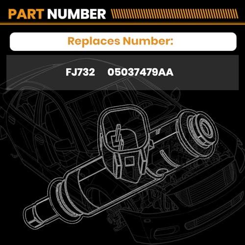 Fuel Injectors 05037479AA Compatible with Ram Chrysler Jeep 5.7L 6.1L 6.4L - size: 05037479AA 8P