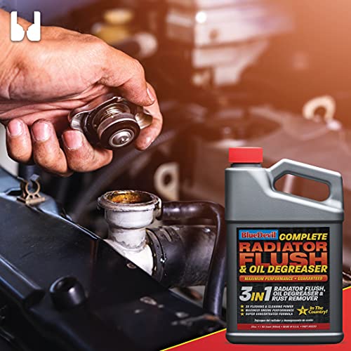 BlueDevil Products 00203 Radiator Flush & Oil Degreaser - 1 Quart (Pack of 2) - size: Pack of 2