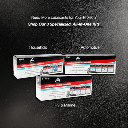 AGS Automotive Solutions Silicone-Based Brake Lubricant - Eliminate Squeals and Enhance Performance with Brush Top Can Application, Long-Lasting, 8oz - Excellent for Complete Brake Assembly Tasks - size: 8oz