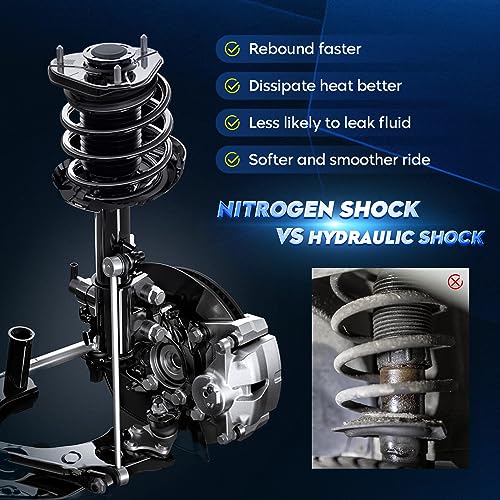 Front Strut Shock Assembly & Sway Bar Links for Ford Focus 2.0L 2006-2011 - size: Front Struts+Sway