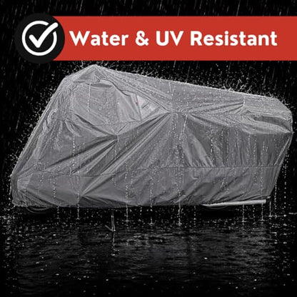 Dowco Guardian 51614-07 WeatherAll Plus Indoor/Outdoor Waterproof Motorcycle Cover: Grey, Adventure Touring