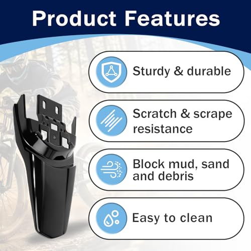 Rear Fender for Surron Light Bee X/S and Segway X160/X260, Back Fender for E-Dirt Bike - Plastic - style: Black