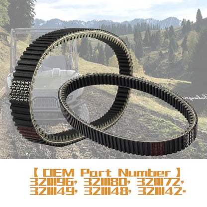 KARSEE 3211180 Drive Belt Replacement for 2014-2024 Polaris RZR 1000 XP/ XP4 /General XP 1000/XP 4 1000 Models and More Replace 3211196 3211172 3211148 3211142 - size: Polaris rzr 1000 XP 3211180