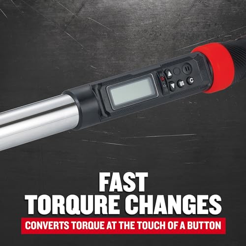 CRAFTSMAN Digital Torque Wrench, 1/2-Inch, 50-250 FT-LB, CMMT99436