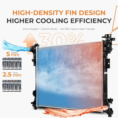 Autoexact Radiator for 2008-2016 Chrysler Town & Country, for 2008 Chrysler Voyager, Engine Radiator for 2008-2020 Dodge Grand Caravan, for 2009-2014 Volkswagen Routan/ 2012-2015 Ram C/V/Dodge Atos