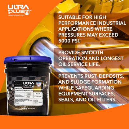 AW ISO 68 Hydraulic Oil 2 Gallons - size: 2 Gallon Pack
