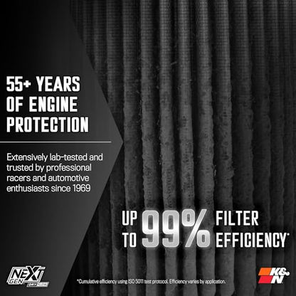 K&N NextGen Cold Air Intake System: Dry-Flow Cotton Filter: Compatible with 2019-2024 RAM 1500; 50-1578D - style: NextGen Dryflow