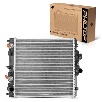 PHILTOP Core Radiator Compatible with 1992-2000 Civic, 1993-1995 Civic del Sol 1.6L, 1993-1995 Civic del Sol 1.5L, 1996-1997 Civic del Sol Transmission Oil Cooler Included - size: 1992-2000 Civic, 1993-1995 Civic del Sol