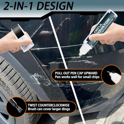 (Solid Black PBSB) Touch up Paint for Tesla Model Y/3/X/S OEM Color Match - color: Car Touch up Paint(Solid Black(PBSB)) Compatible with Tesla Model Y/3/X/S