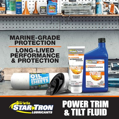 STAR BRITE Power Trim & Tilt Fluid - Formulated for Maximum Pump and Seal Life With Special Anti-Wear, Anti-Foam Additives, Superior Lubrication Additives and Corrosion Inhibitors - style: 32 Oz