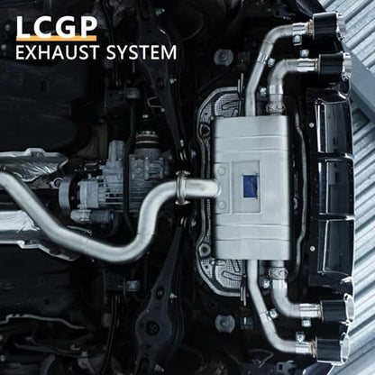 LCGP 3" Custom Mandrel Straight Exhaust Pipe, 20" Long, Made of Mild Steel Fit 3 Inch Exhaust System - size: 3 Inch, style: 20" Long