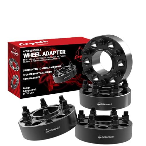 Wheel Accessories Parts 4 Pcs Hub Centric Wheel Spacers Adapters 6x5.5 6x139.7mm 1.75 Inch Thick 78.1mm Hub M14x1.5 14x1.5 Thread Stud Fits Chevy Silverado 1500 Suburban Tahoe ｜ GMC Sierra 1500 Yukon - size: 1.75" (4 Pack), style: Silverado Sierra 1500 (H