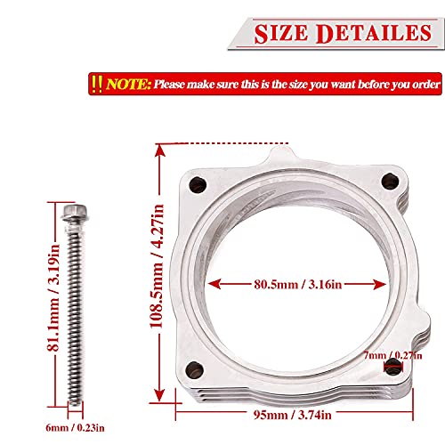 Throttle Body Spacer For 2009-2018 Dodge RAM 1500 2500 3500 5.7l v8