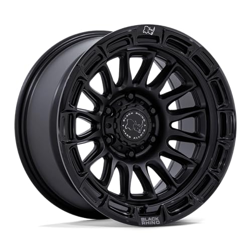 Black Rhino Hard Alloys RIVAL 20X9 6X135 5.04 1mm MATTE BLACK W/GLOSS BLK-LP - BR025MB20906301 - color: MATTE BLACK W/ GLOSS BLK-LP, size: 20X9, 6X135, 5.04, 1mm