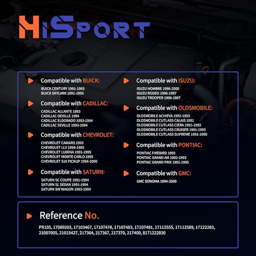 HiSport 17089203 Fuel Injection Pressure Regulator 3.0BAR - size: HSFPR105