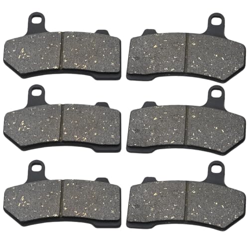 Front and Rear Brake Pads Replacement for Harley Road Glide 2008-2021, for FLHX Street Glide 2008-2022, for Road King 2008-2022, for FLHTCU Ultra Classic Electra Glide 2008-2015