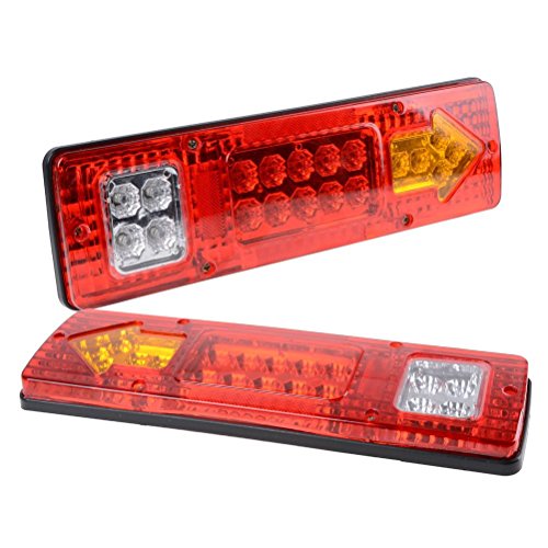 19 LED Trailer Tail Lights Integrated Turn Signal Running 2PCS