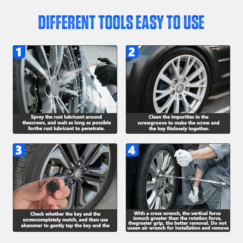 32 PCS Wheel Lock Removal Kit Compatible with Mercedes Benz, Wheel Lock Key Set for Removing & Locking - style: 32pcs for Benz