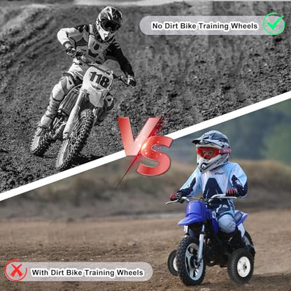 Dirt Bike Training Wheels, For Razor mx350 mini bike wheels,Compatible with razor MX125 MX400 Honda CRF50 XR50 Z50 Z50R Yamaha PW50 TTR50,and Suitable for All Kinds of 50CC Dirt Bike, Easy to Install