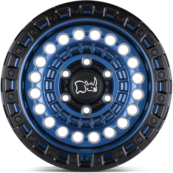 Black Rhino Hard Alloys BRSTN 20X9.5 5X5.0 CBLT-BLU-BLKLP -18MM - 2095STN-85127U71 - color: COBALT BLUE W/ BLACK RING, size: 20X9.5, 5X5.0, 4.54, -18mm