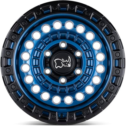 Black Rhino Hard Alloys BRSTN 20X9.5 5X5.0 CBLT-BLU-BLKLP -18MM - 2095STN-85127U71 - color: COBALT BLUE W/ BLACK RING, size: 20X9.5, 5X5.0, 4.54, -18mm