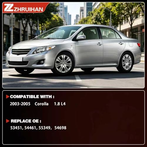 409 Stainless Steel Exhaust Resonator Muffler System Kit Compatible with 2003 2004 2005 Corolla 1.8L L4 | OE 53717 54698 54461 | EPA Compliant - size: 2003 2004 2005 Corolla 1.8L L4