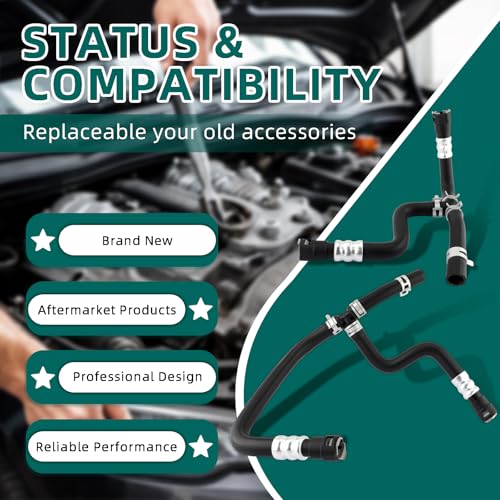 AUTOKAY HAVC Inlet Engine Heater Hose Set Fits for Saturn Outlook 2007-2010