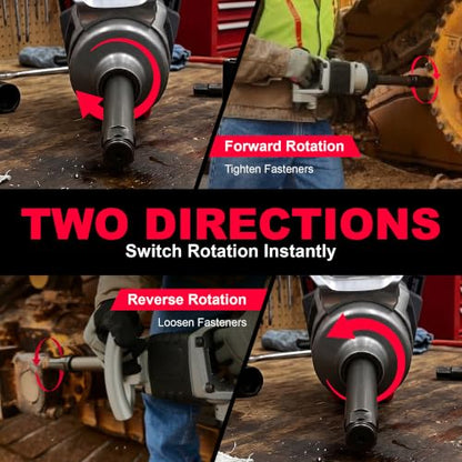 Ingersoll Rand 285B 1" Air Impact Wrench, 1475 ft-lbs Max Torque, Heavy Duty, D-handle - style: 1 Inch Drive - Standard Anvil