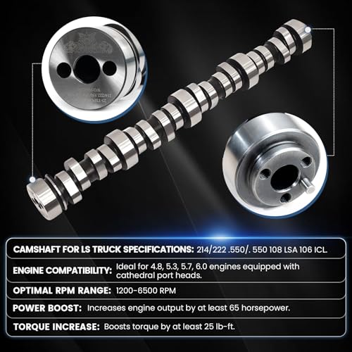 Stage 2 Cam Kit with .560 Lift Beehive Springs Seals Pushrods for LS Truck