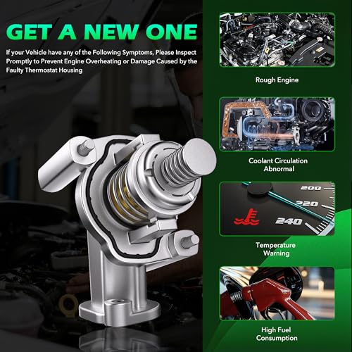Aluminum Engine Coolant Thermostat Housing Assembly fit for chevy&GMC - size: 902-2121